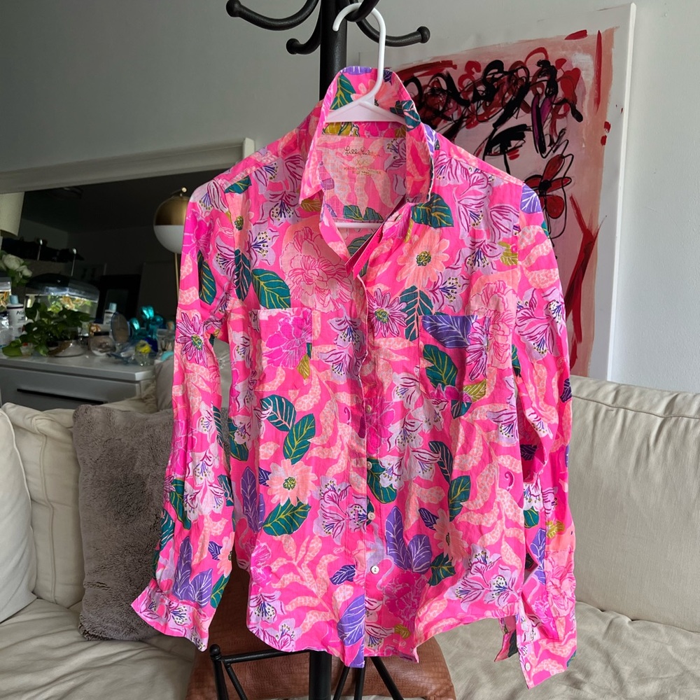Lilly Pulitzer linen shirt
